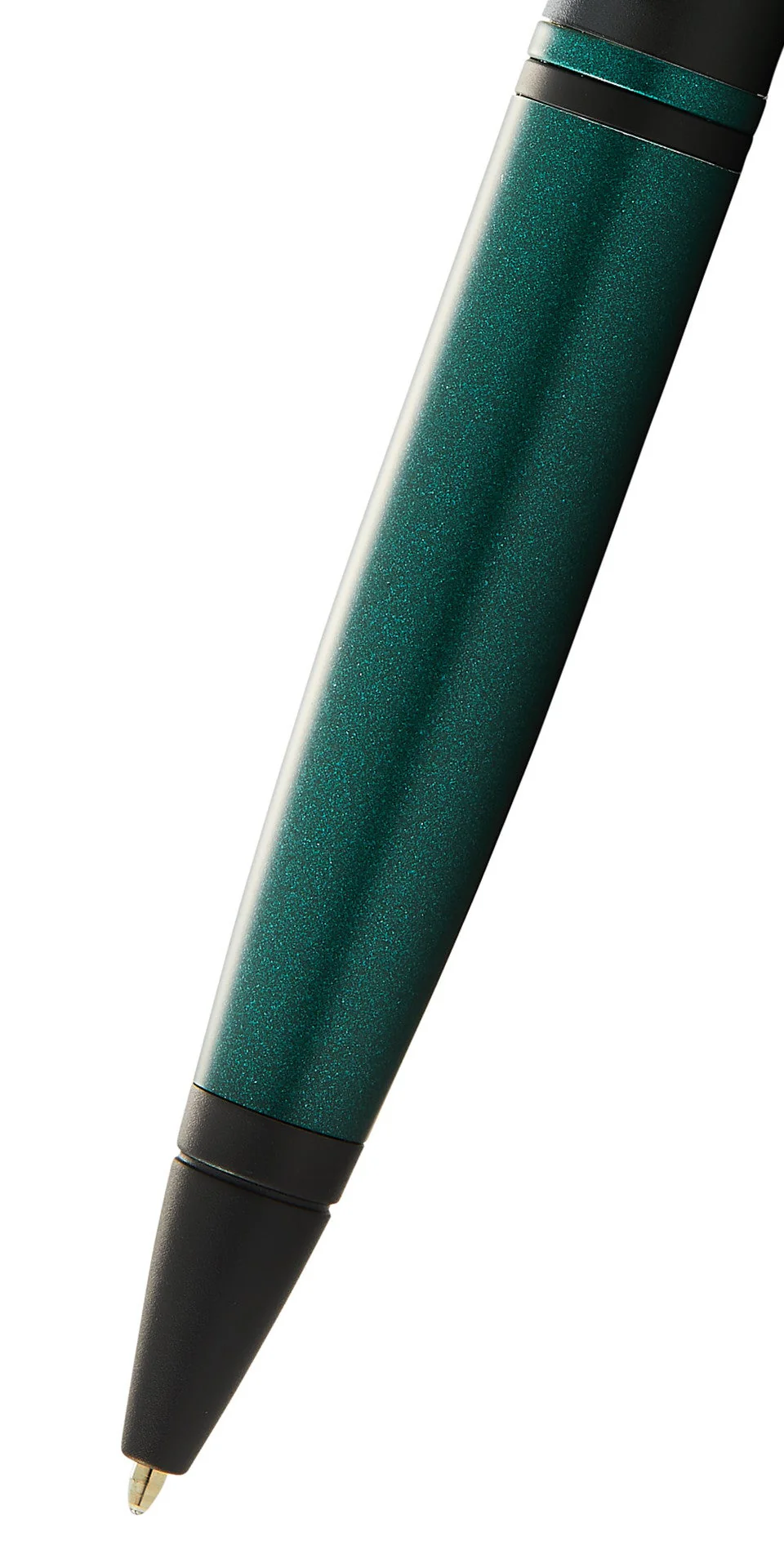 Calais™ Matte Green and Black Lacquer Ballpoint Pen - Image 2