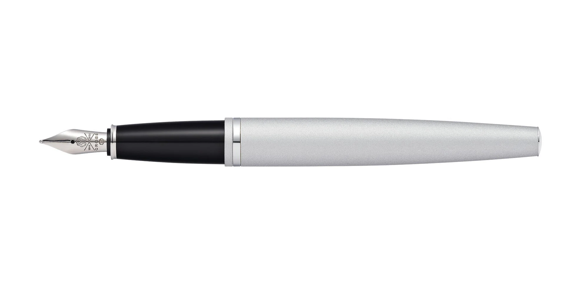Calais™ Satin Chrome Stainless Steel Medium Nib Fountain Pen - Image 7