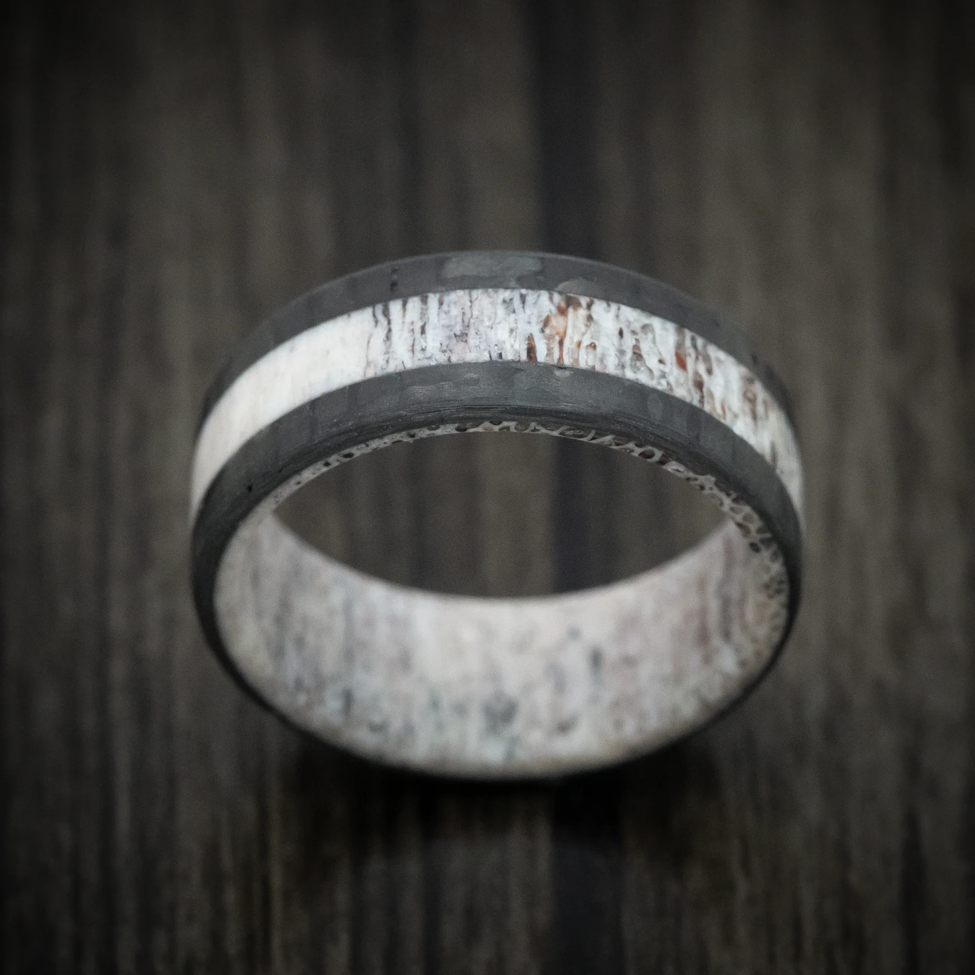 Carbon Fiber and Antler Ring - Image 2