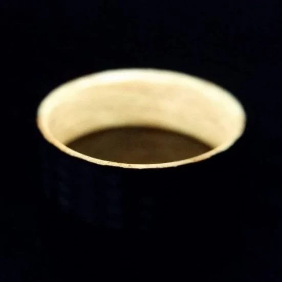 Carbon Fiber Men's Ring with Orange Glow Sleeve - Image 5