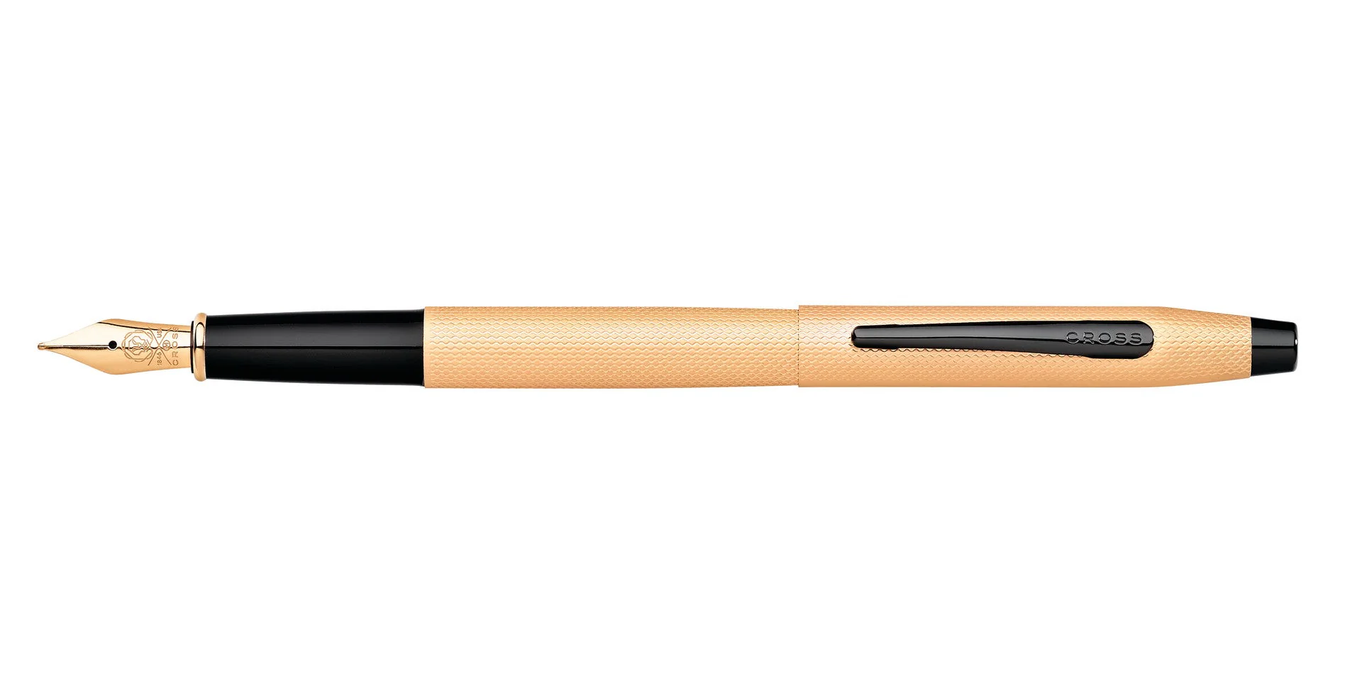 Classic Century® Brushed Rose-Gold PVD Fine Nib Fountain Pen - Image 2