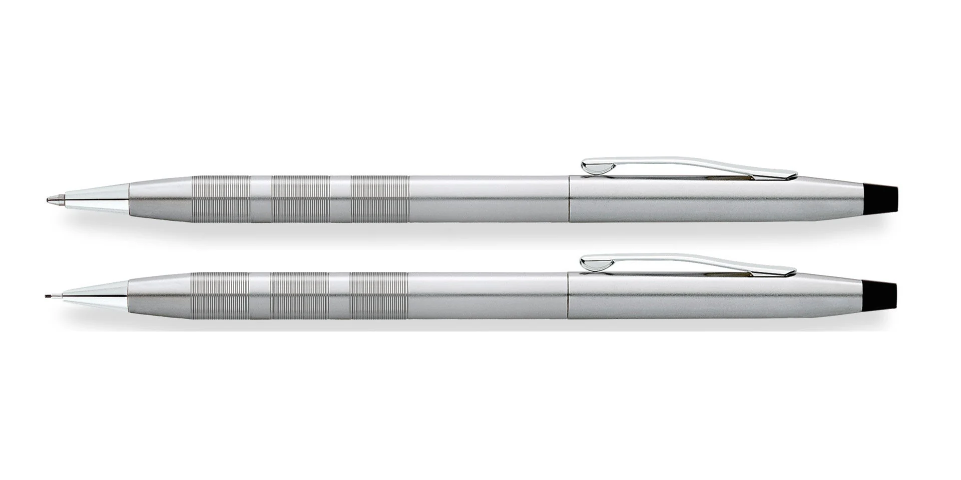 Classic Century® Satin Chrome Ballpoint Pen & 0.7MM Pencil Set - Image 4
