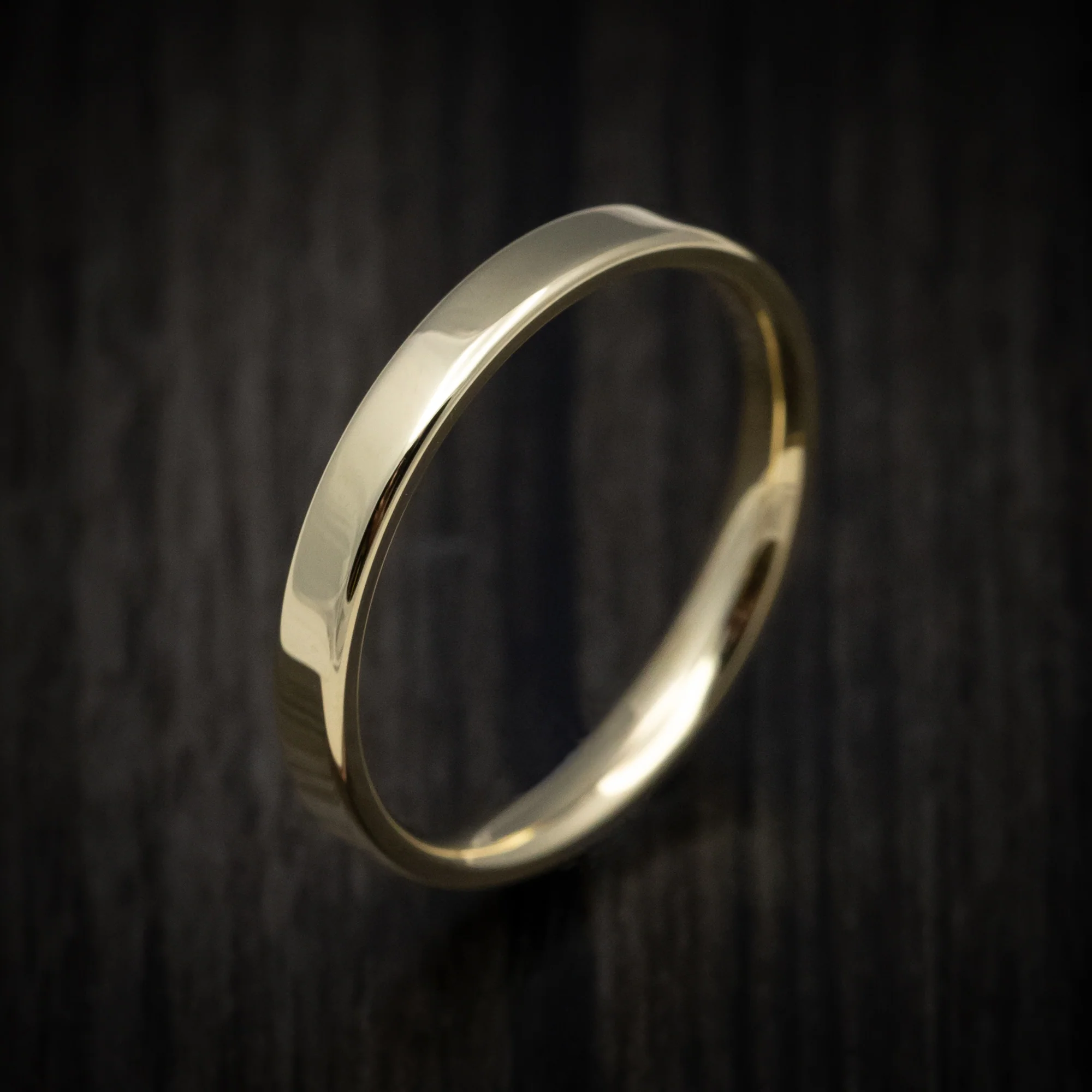 Classic Gold 3mm Wide Wedding Men's Band - Image 3