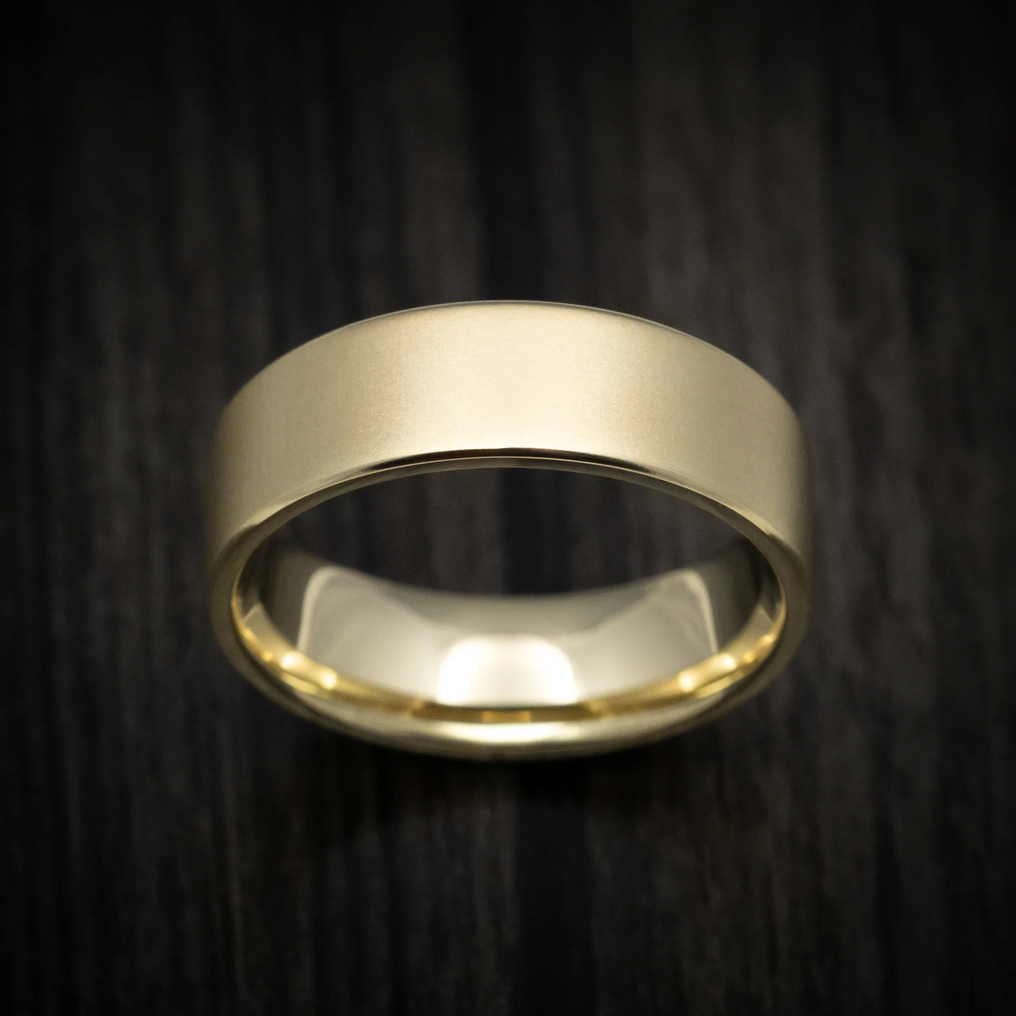 Classic Gold 7mm Wide Wedding Men's Band - Image 2