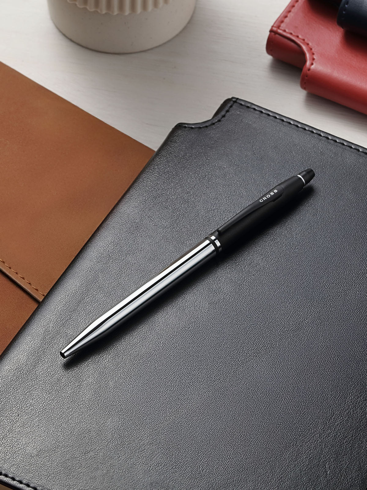 Click™ Tuxedo Chrome Ballpoint Pen - Image 5