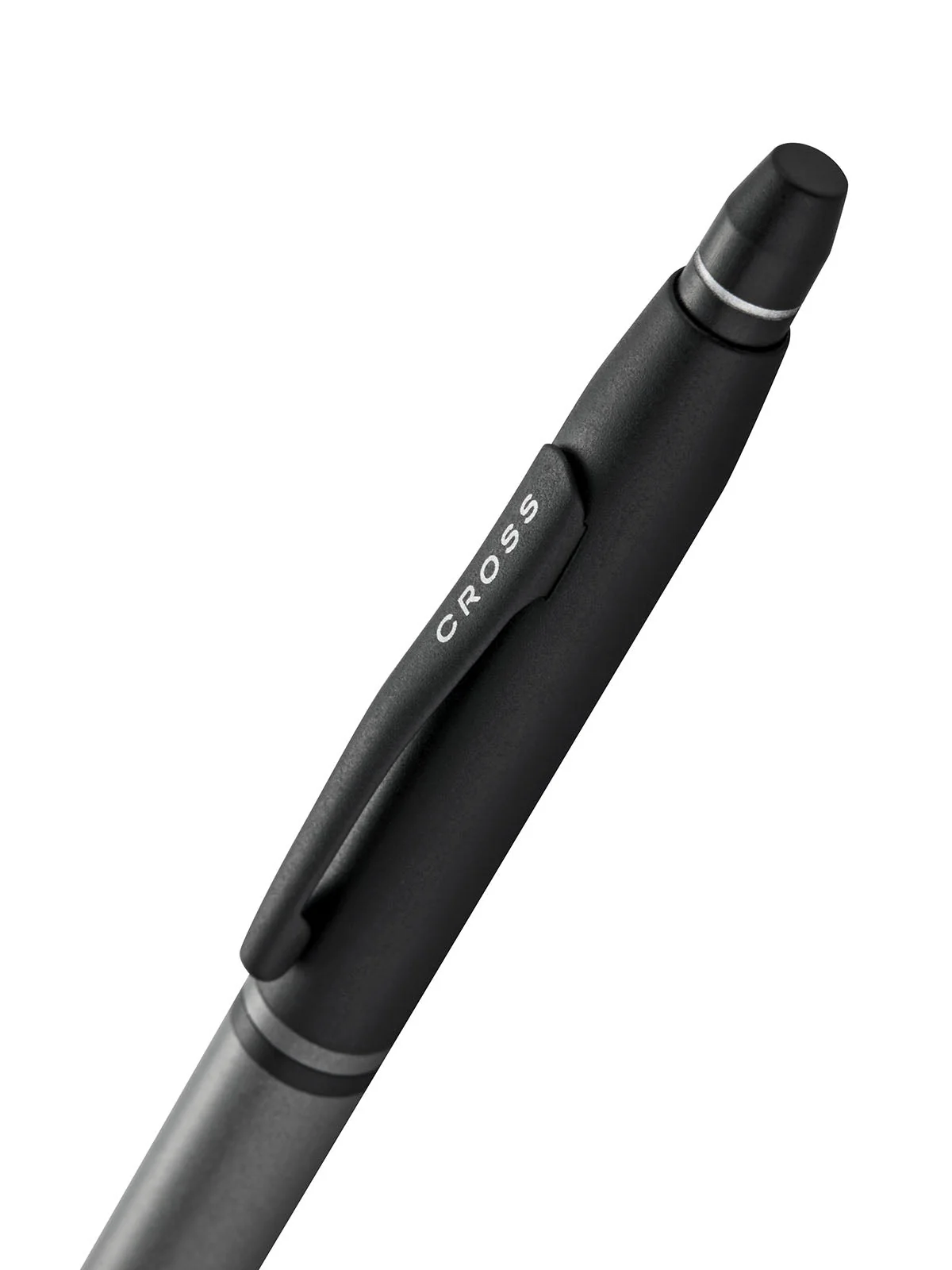 Click™ Tuxedo Satin Metallic Gray Ballpoint Pen - Image 2