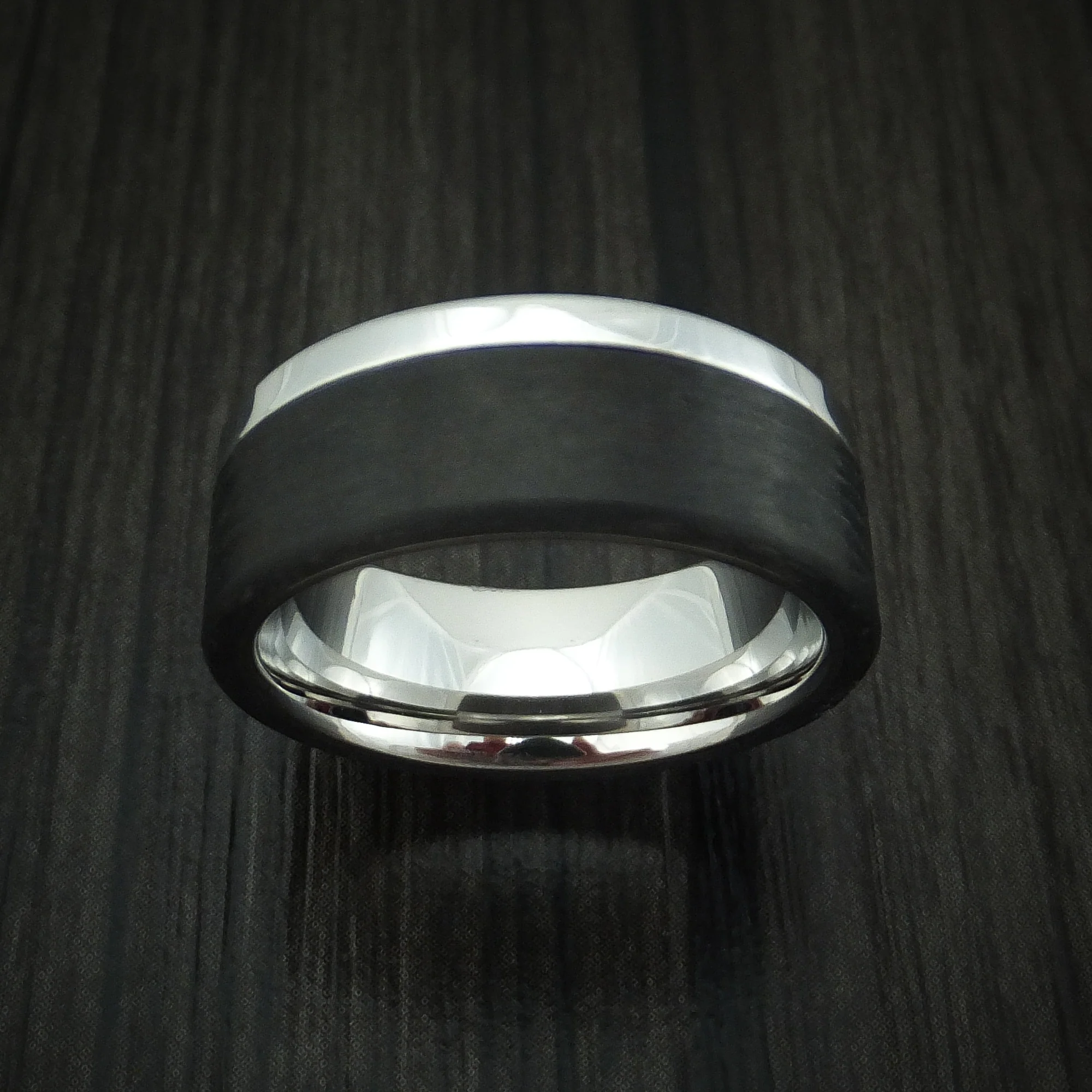 Cobalt Chrome and Carbon Fiber Men's Band Custom Made - Image 2