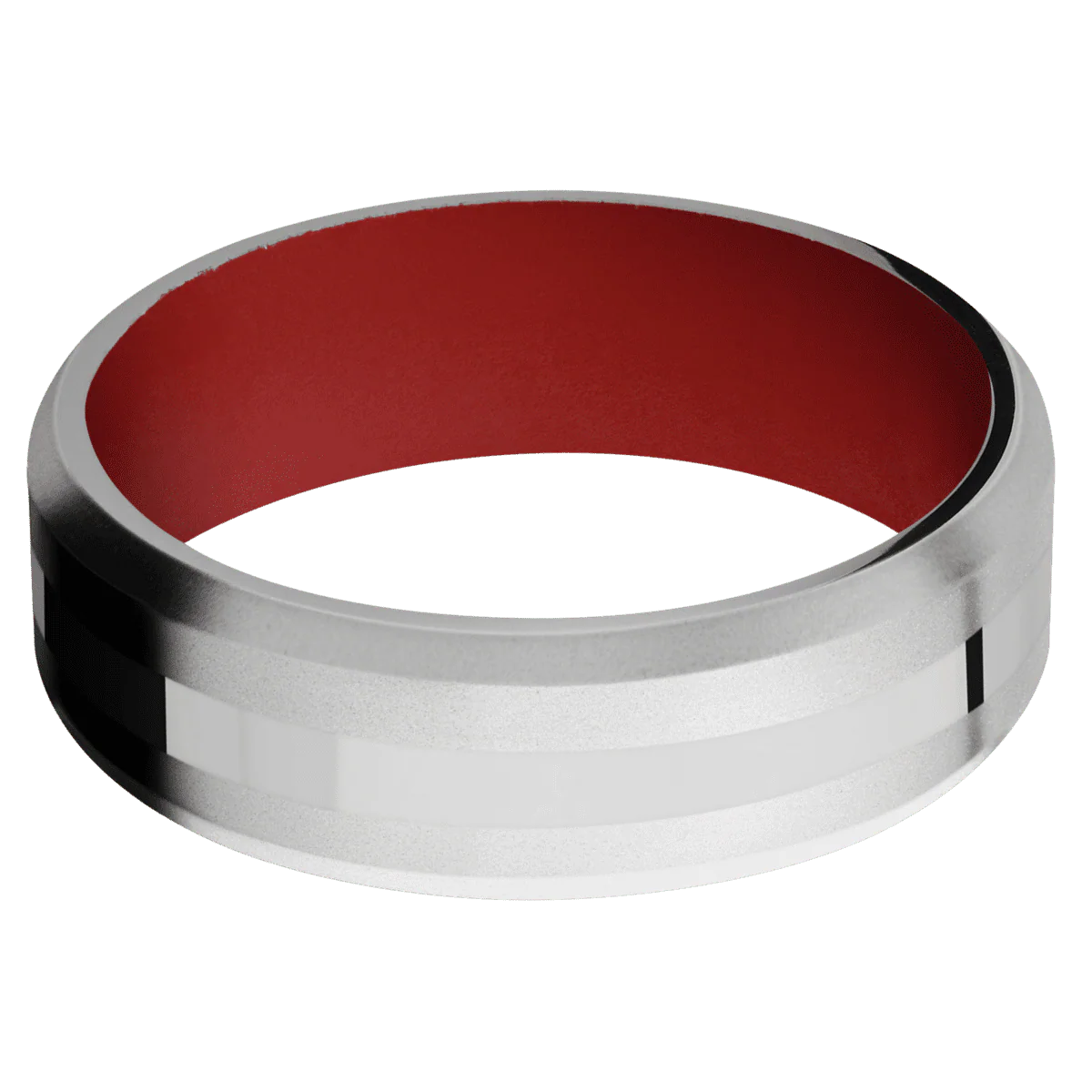 Cobalt Chrome + Bead , Bead Finish + USMC Red - Image 3