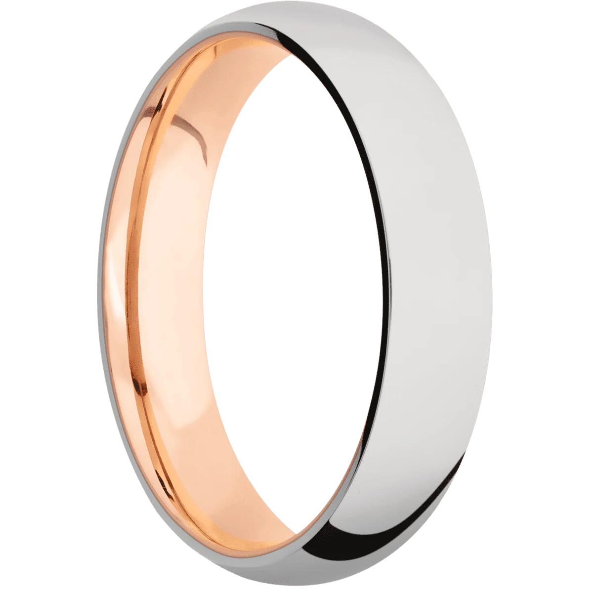 Cobalt Chrome + Polish Finish + 14K Rose Gold