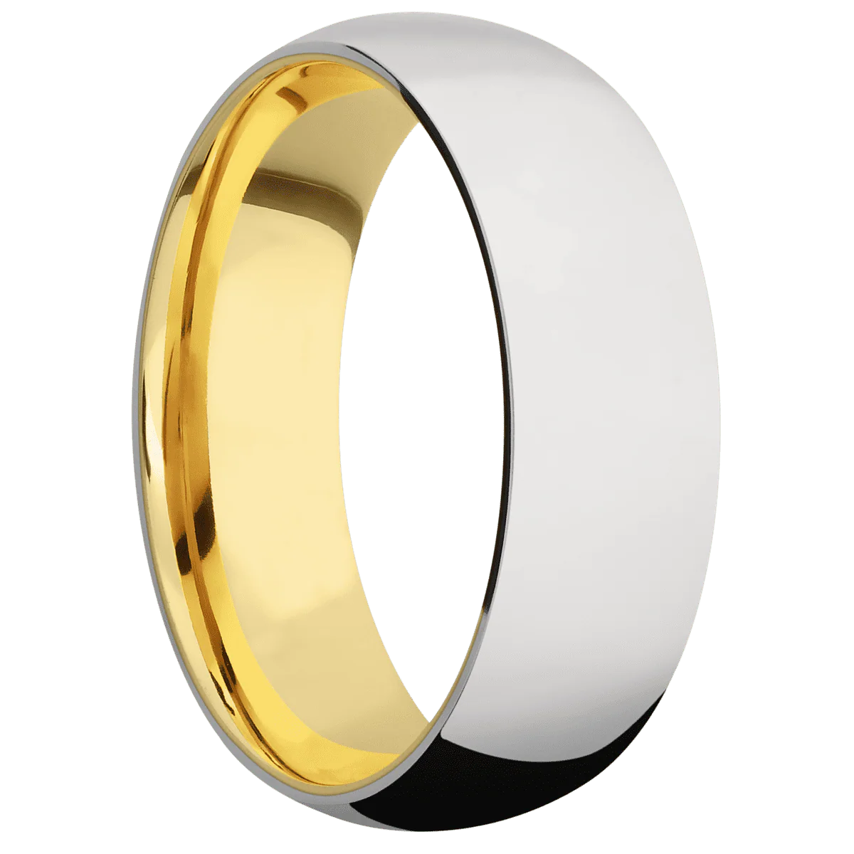 Cobalt Chrome + Polish Finish + 18K Yellow Gold