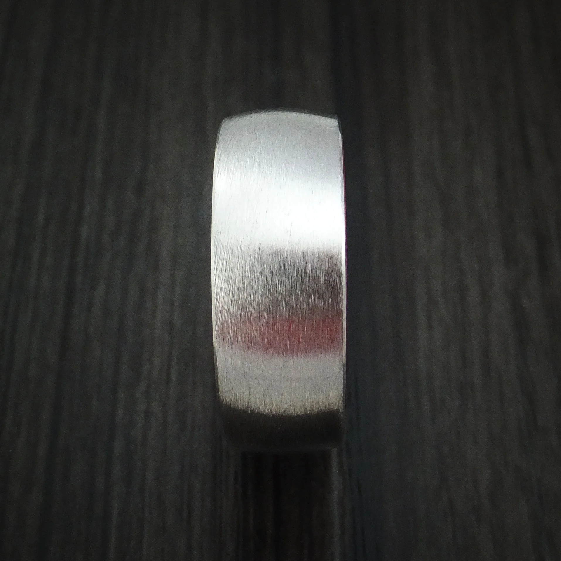 Cobalt Chrome with Red Anodized Sleeve Custom Made Men's Band Choose Your Color - Image 3