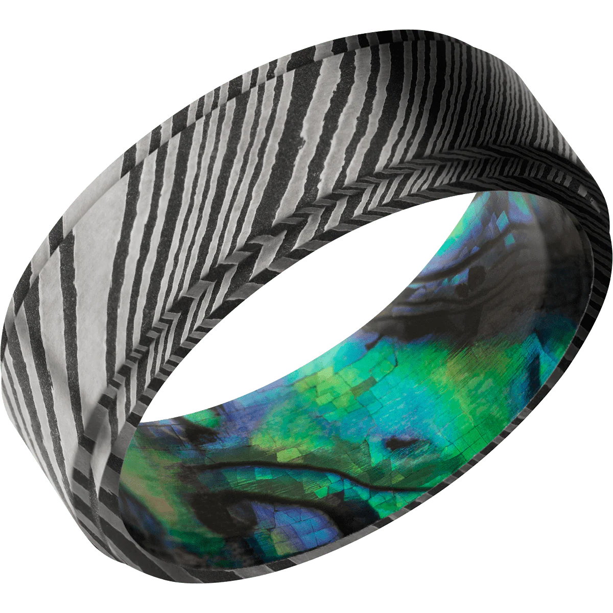 Damascus + Acid Finish + Abalone - Image 2