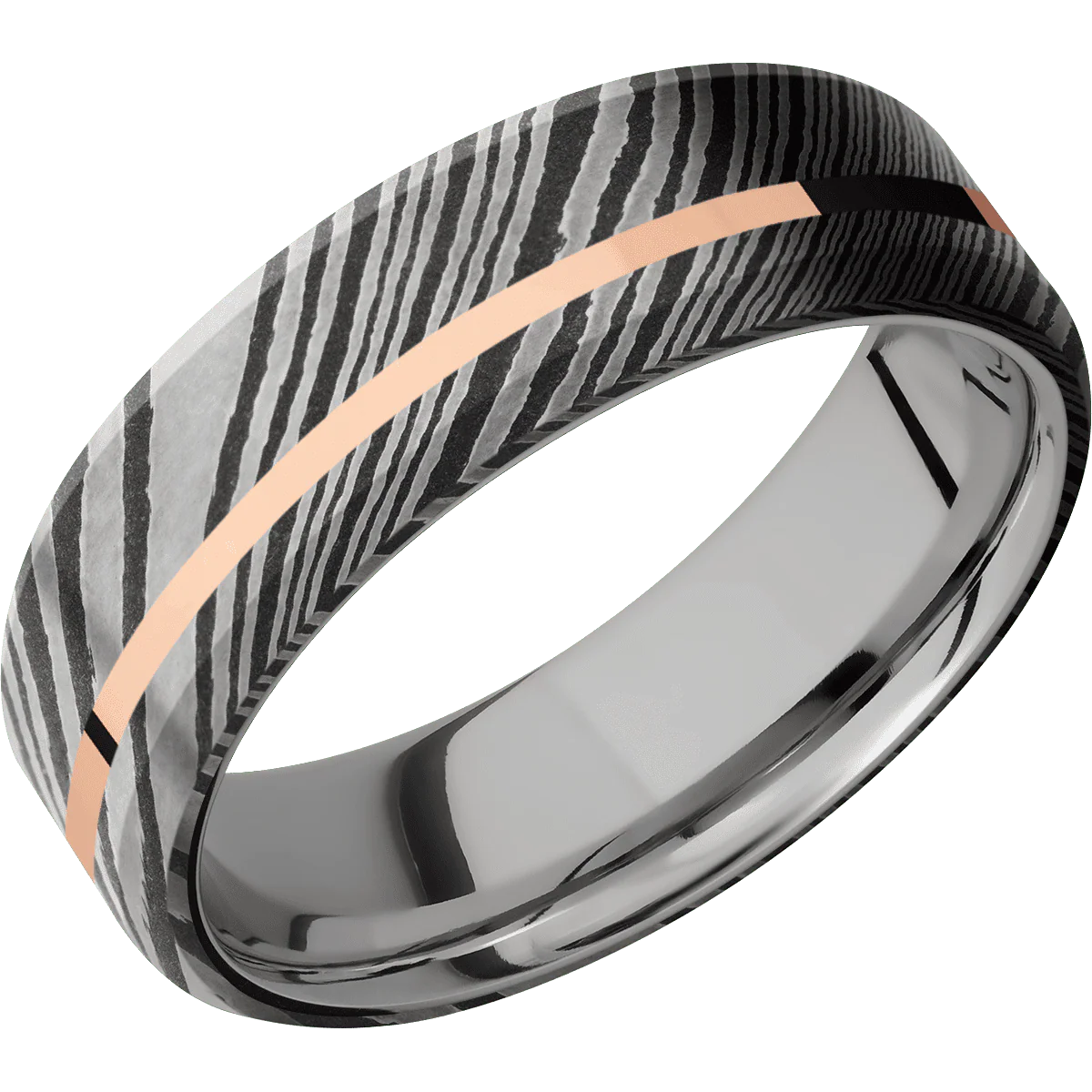 Damascus + Acid Finish + Titanium - Image 2