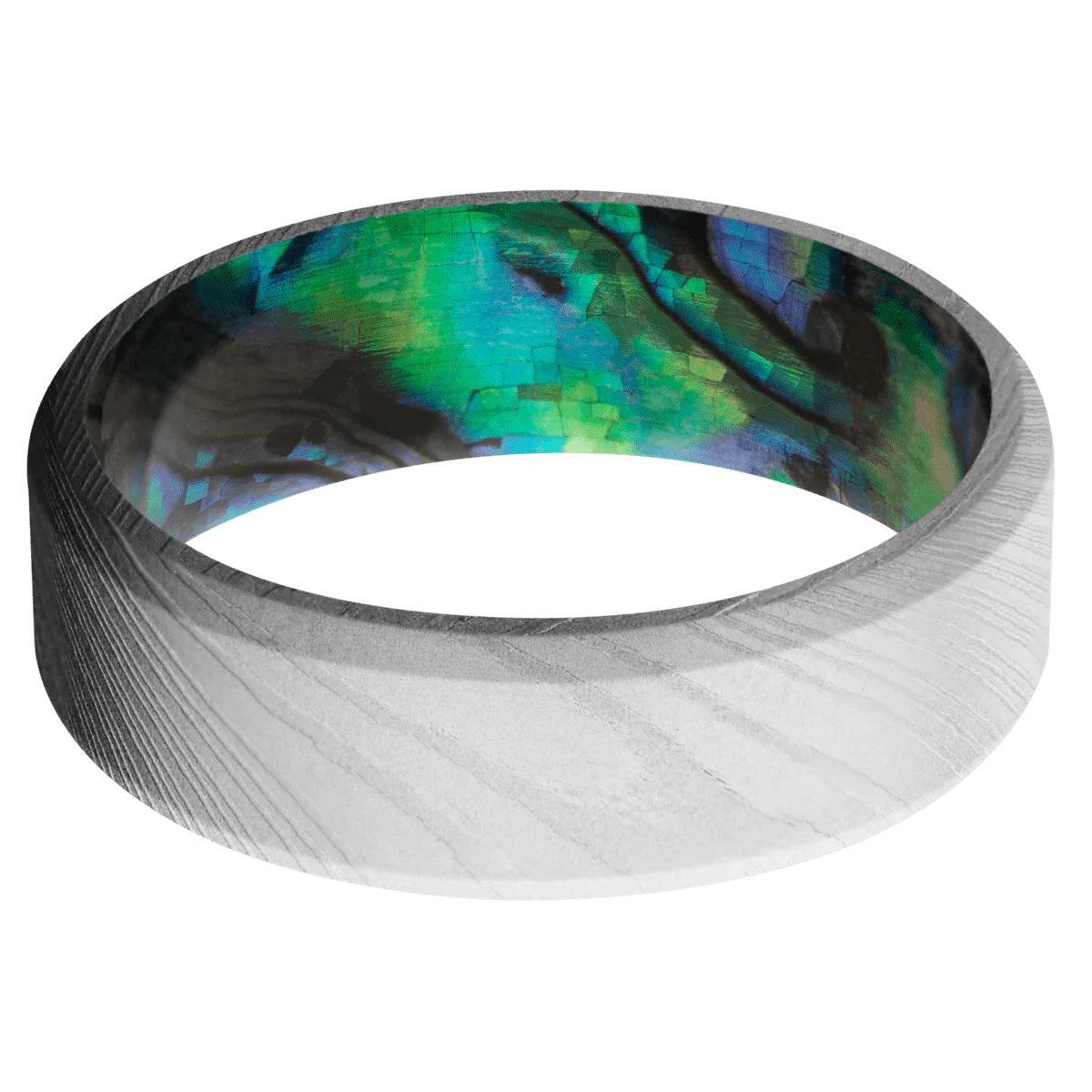 Damascus + Bead Finish + Abalone - Image 3
