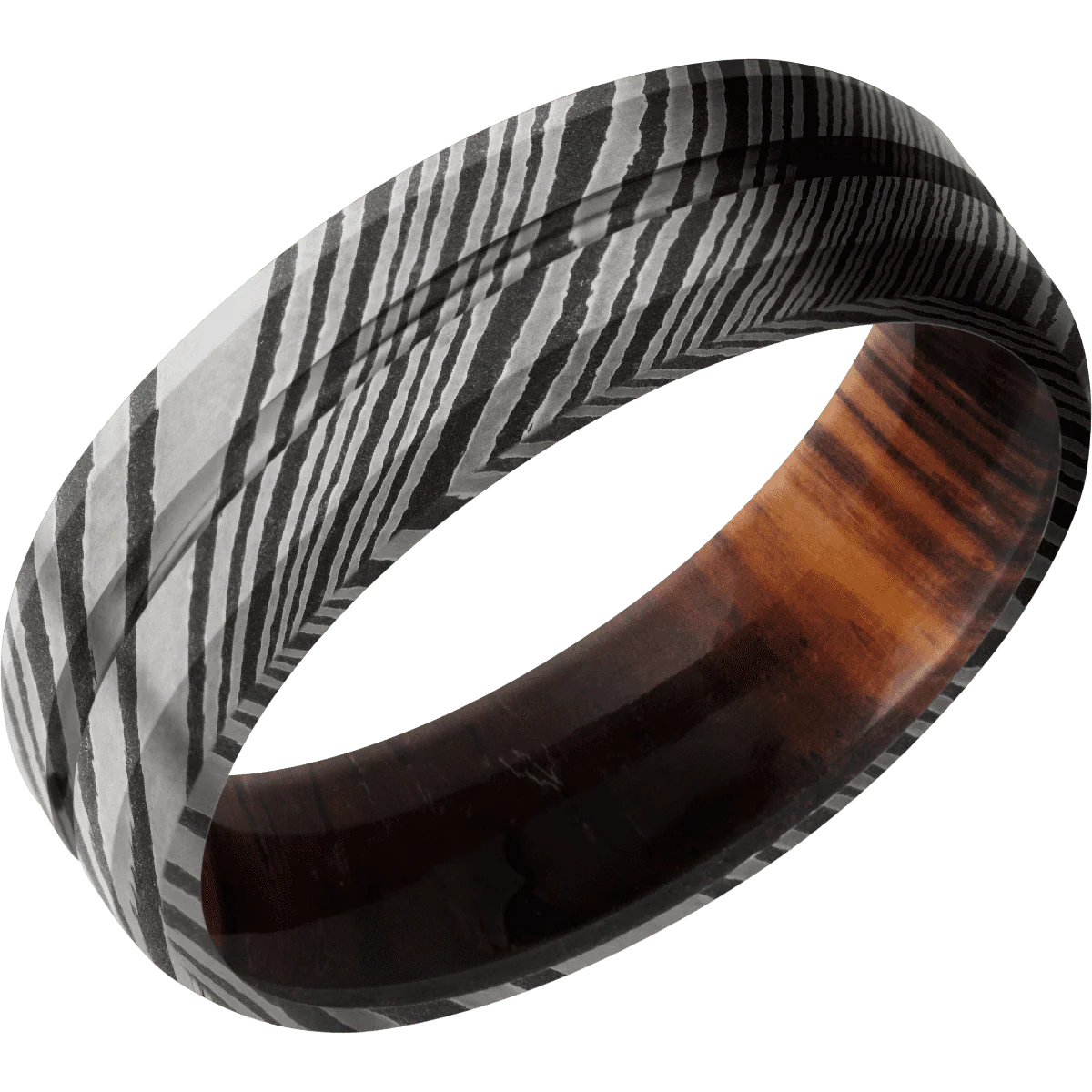 Damascus + Polish , Acid Finish + Cocobolo - Image 2