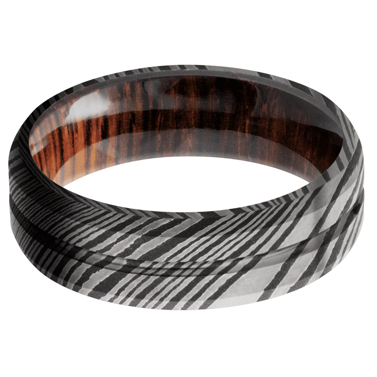 Damascus + Polish , Acid Finish + Cocobolo - Image 3