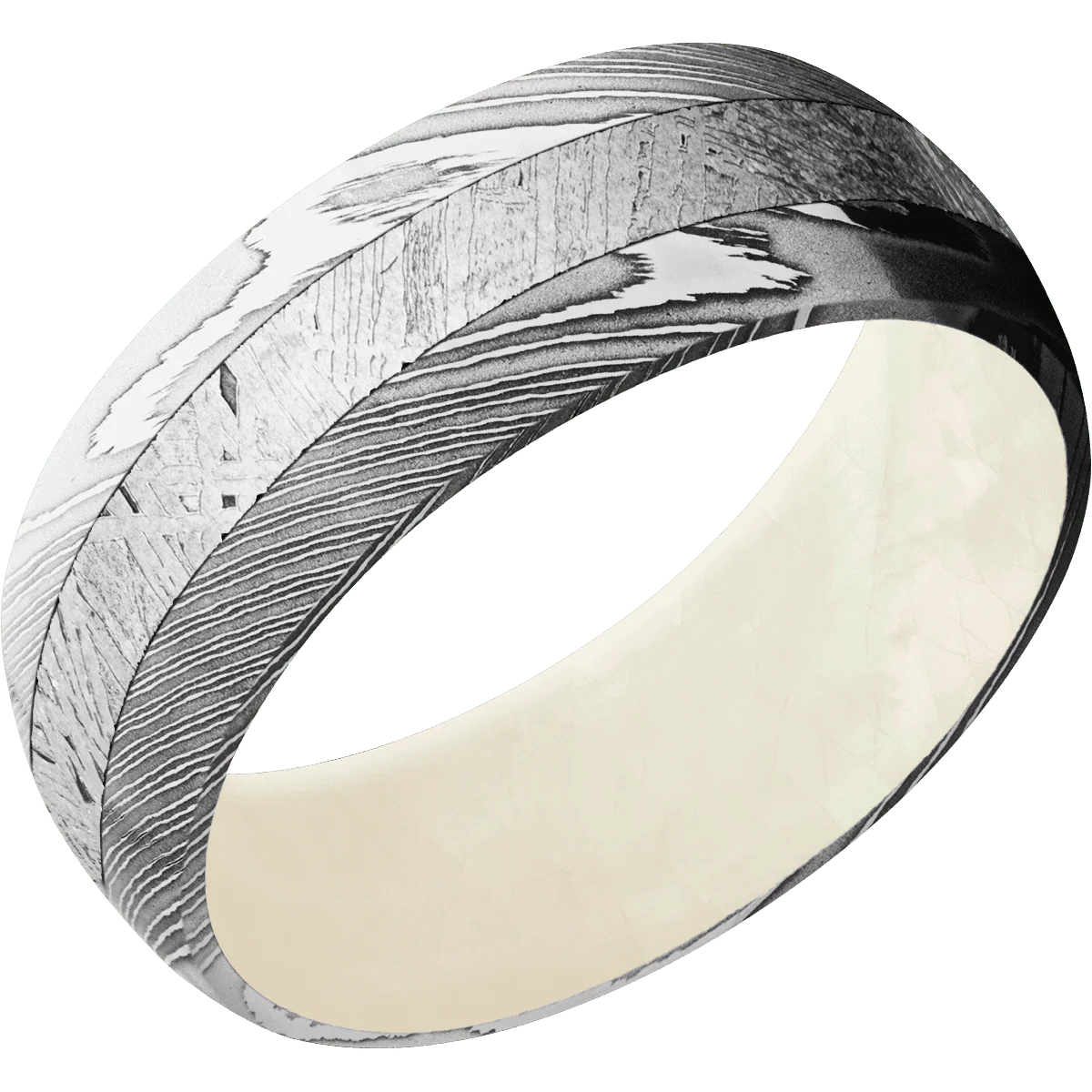 Damascus + Polish Finish + Freshwater Mother of Pearl - Image 2