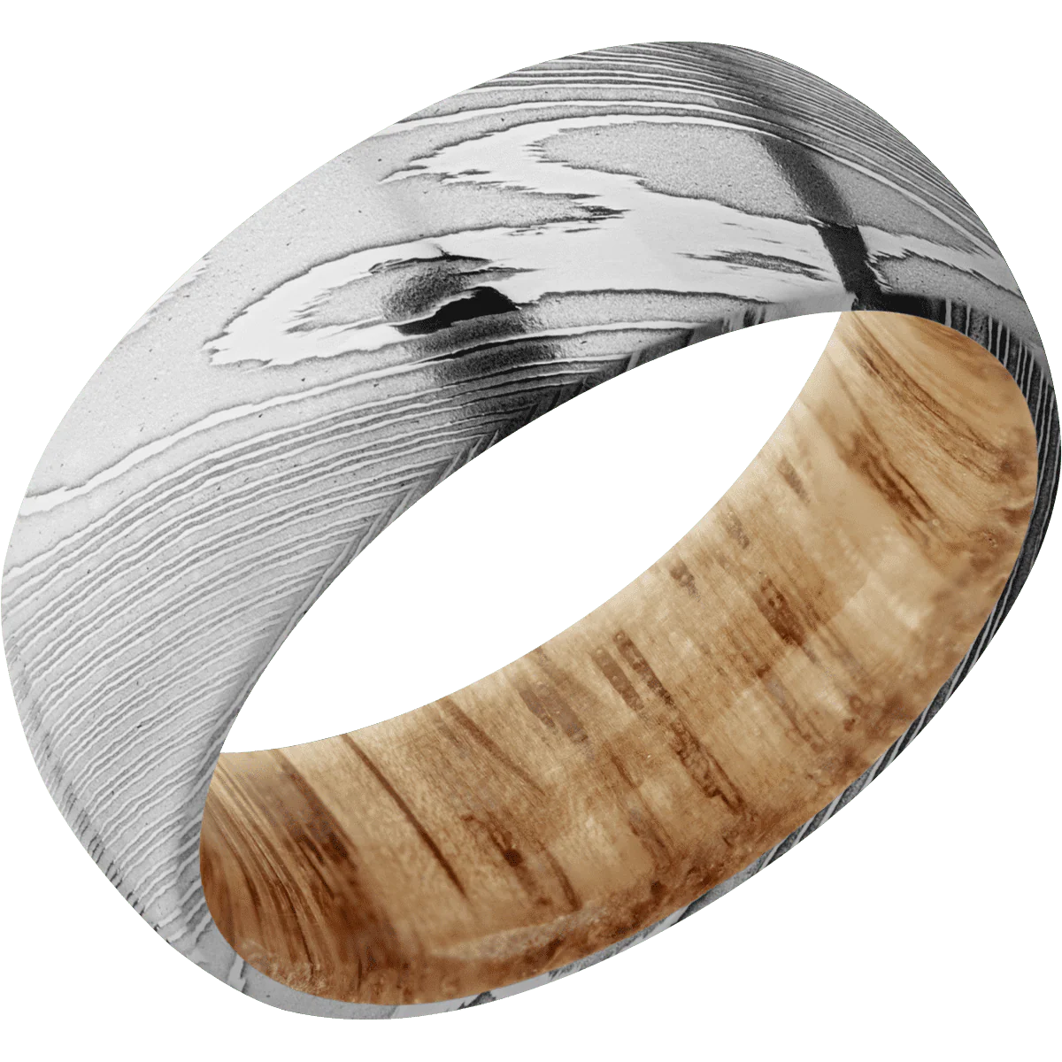 Damascus + Polish Finish + Natural Oak - Image 2