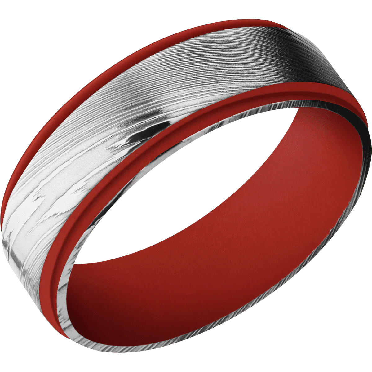 Damascus + Polish Finish + Red Apple - Image 2