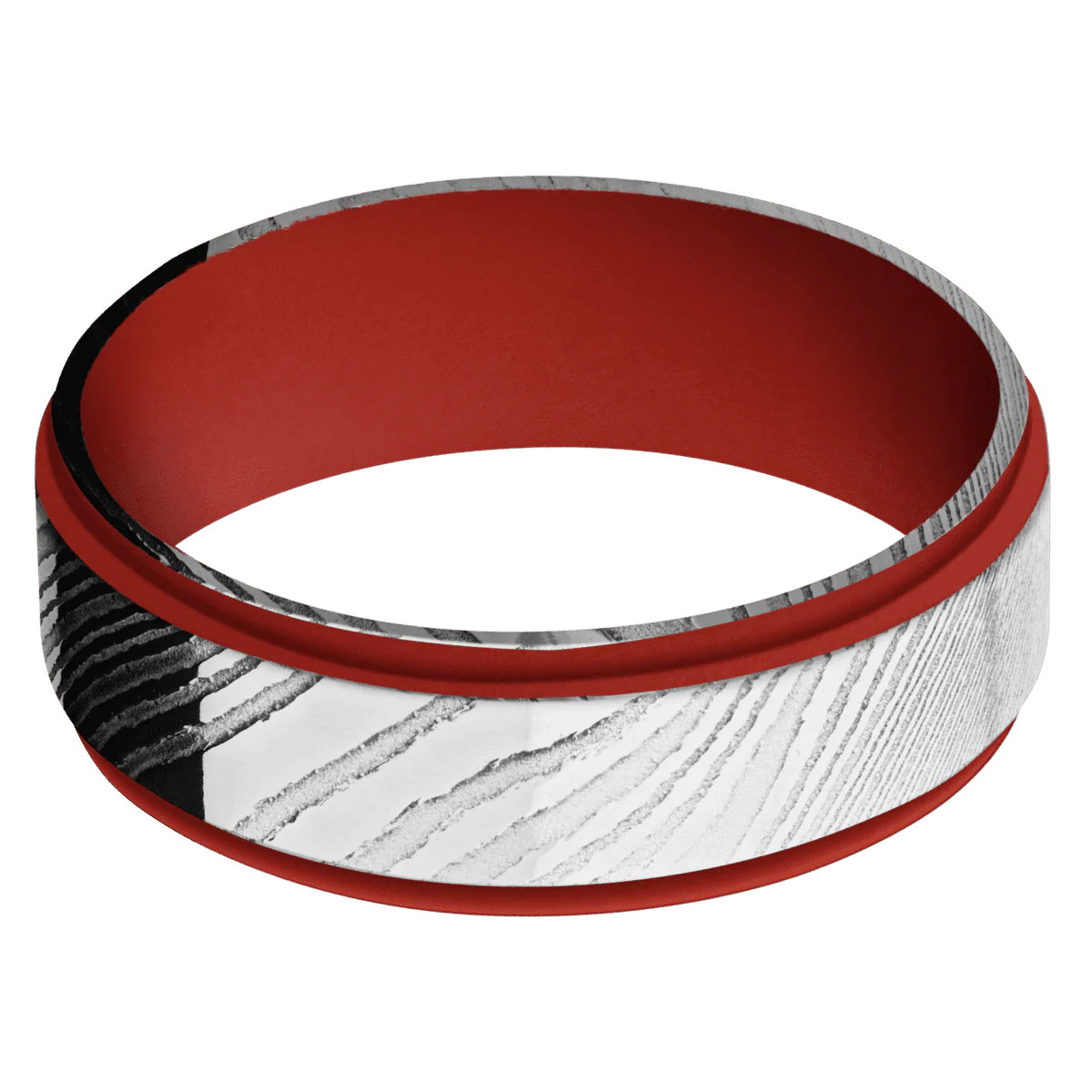 Damascus + Polish Finish + Red Apple - Image 3