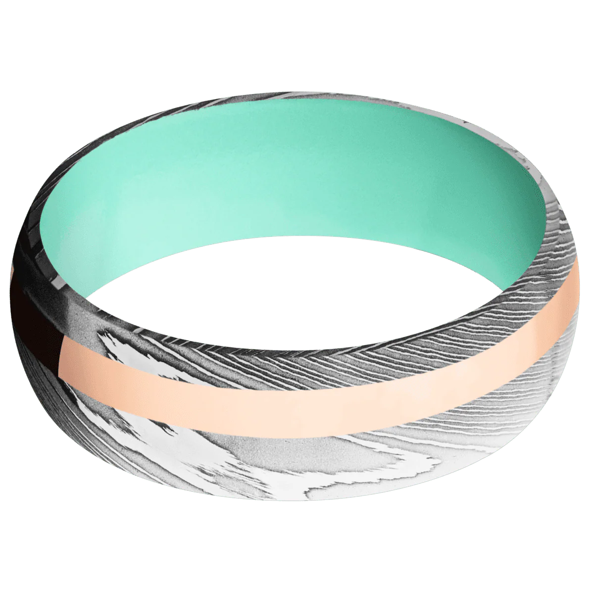 Damascus + Polish Finish + Robins Egg Blue - Image 3