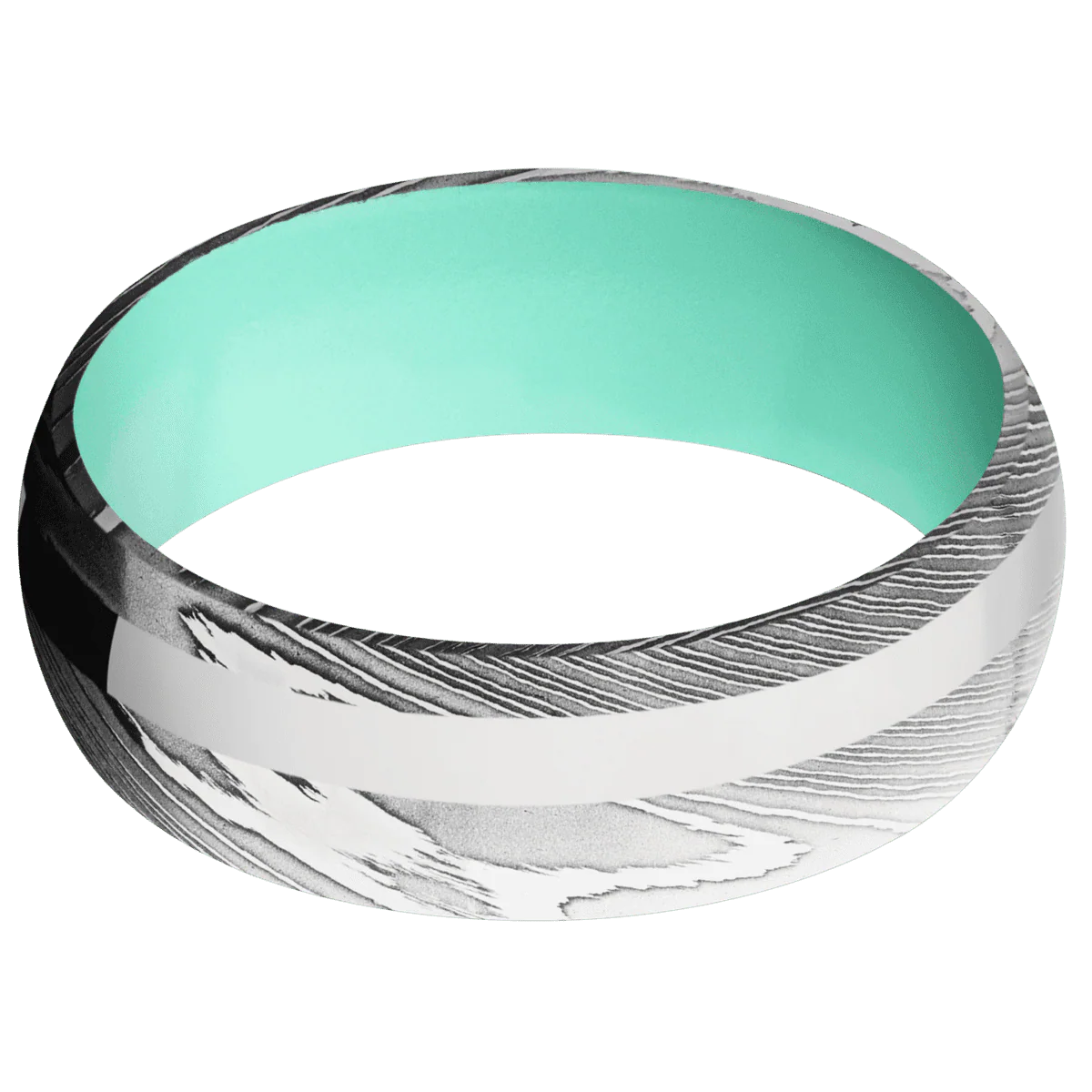 Damascus + Polish Finish + Robins Egg Blue - Image 3