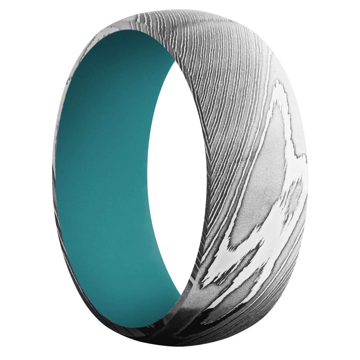 Damascus + Polish Finish + Teal