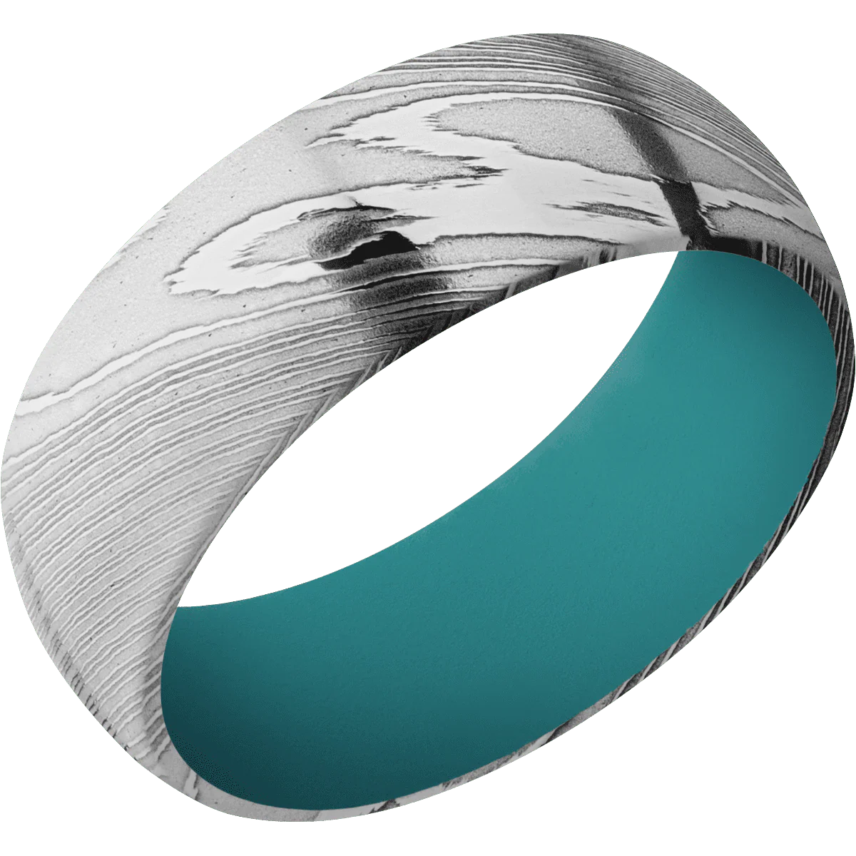 Damascus + Polish Finish + Teal - Image 2
