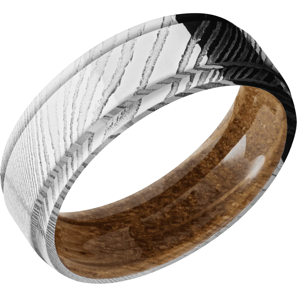 Damascus + Polish Finish + Whiskey Barrel - Image 2