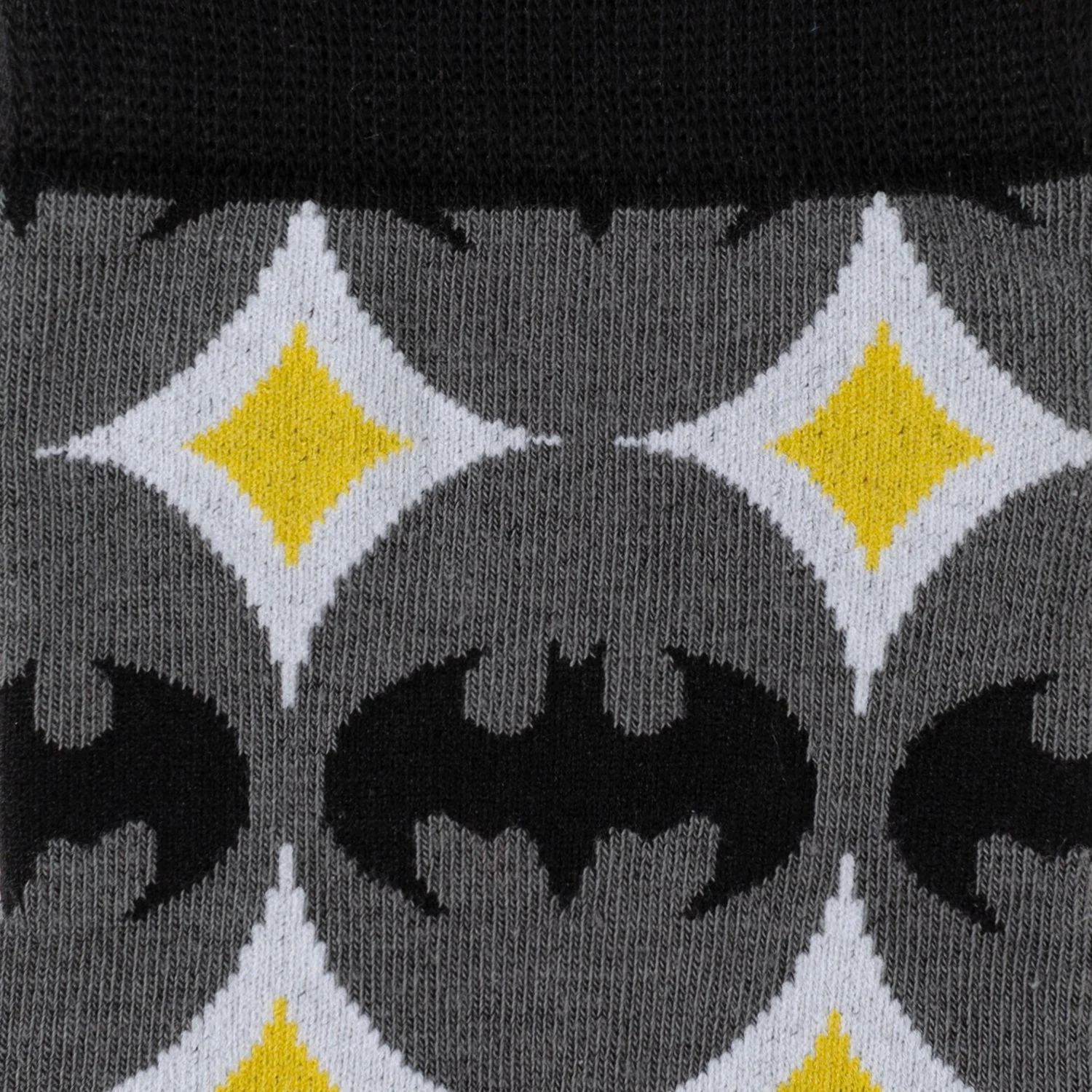 DC Batman Circle Gray Black Men's Socks - Image 3