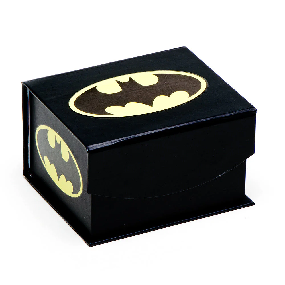 DC Batman Stainless Steel Carbon Fiber Cufflinks - Image 4