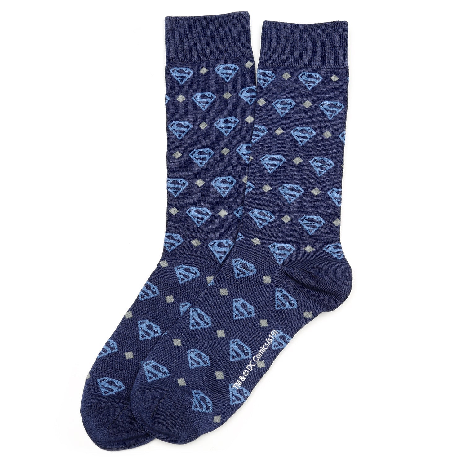 DC Superman Diamond Navy Socks - Image 2