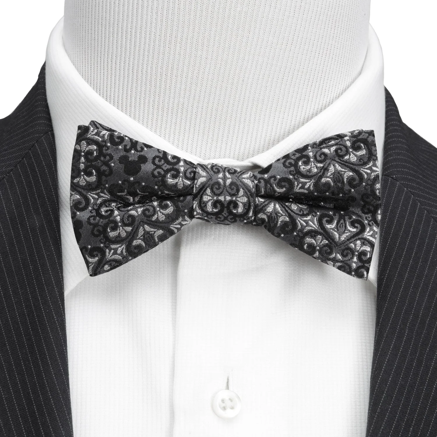 Disney Mickey Mouse Damask Pocket Square and Bow Tie Gift Set - Image 3
