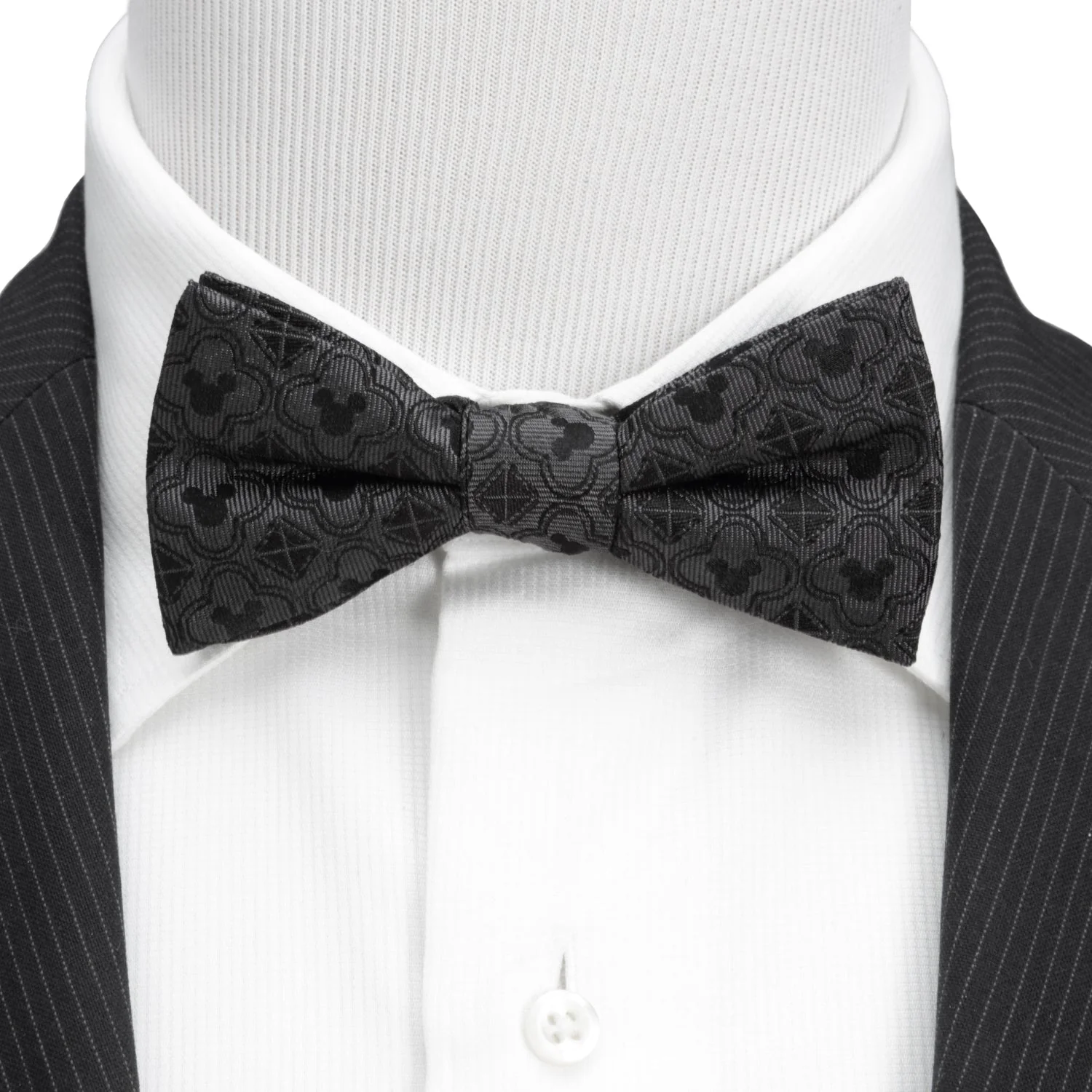 Disney Mickey Mouse Pattern Black Bow Tie - Image 2