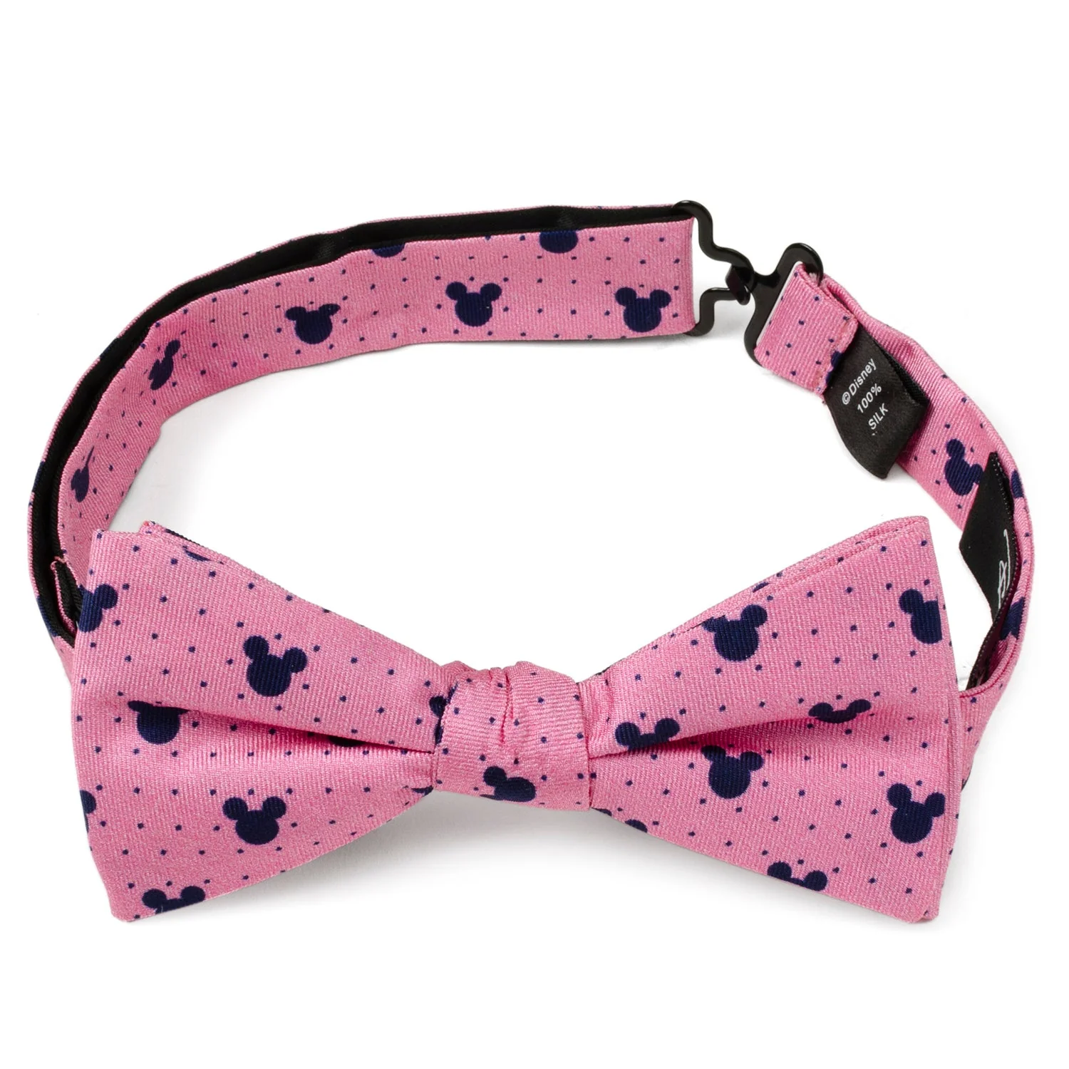 Disney Mickey Mouse Pink Dot Silhouette Pre-Tied Bow Tie - Image 3