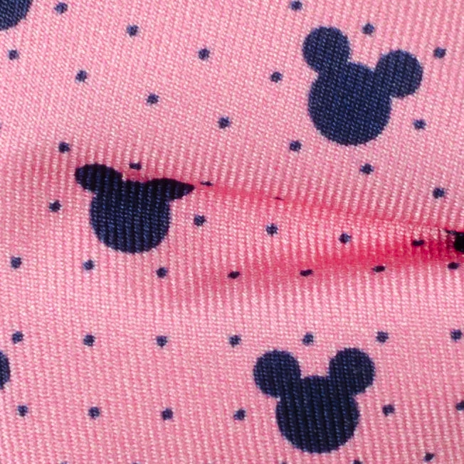 Disney Mickey Mouse Pink Dot Silhouette Pre-Tied Bow Tie - Image 6