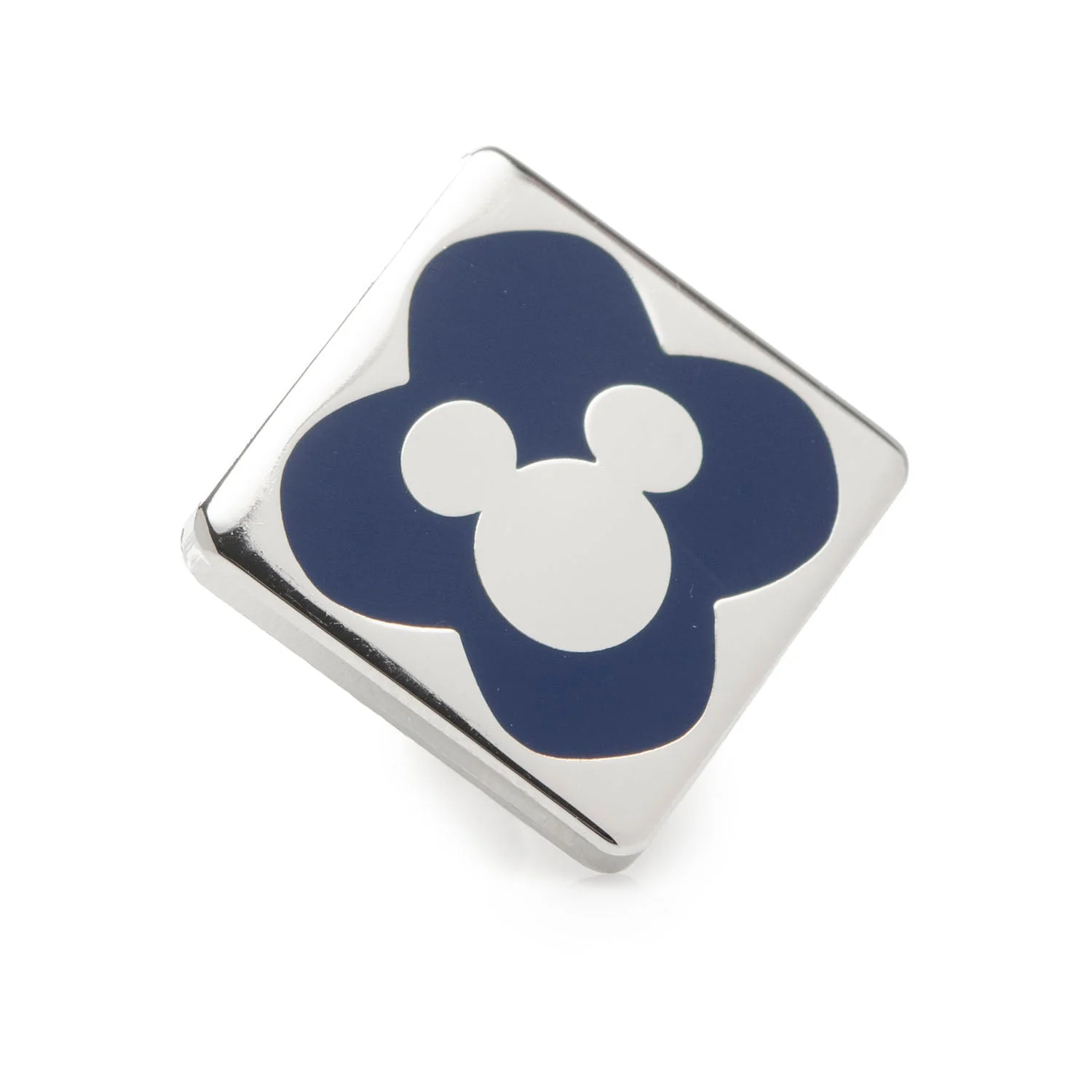 Disney Mickey Mouse Silhouette Blue Sock and Mickey Blue Lapel Pin Gift Set - Image 4