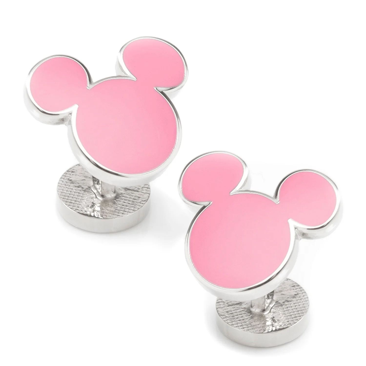 Disney Mickey Mouse Silhouette Pink Cufflinks - Image 2
