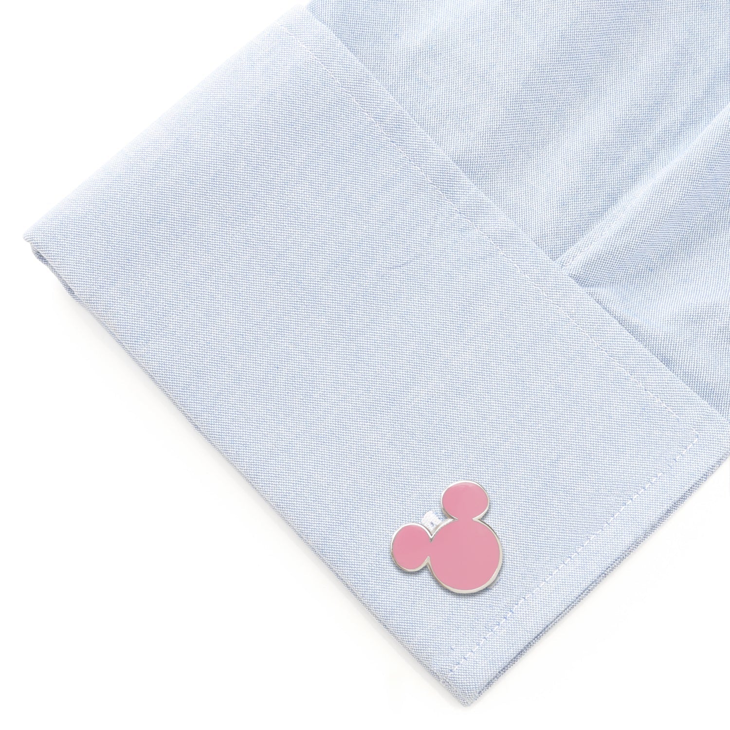 Disney Mickey Mouse Silhouette Pink Cufflinks - Image 3