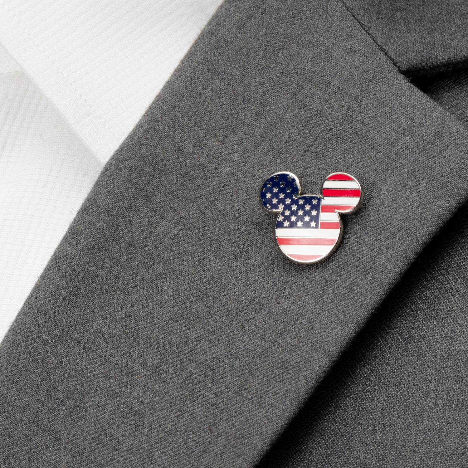 Disney Mickey Mouse Stars and Stripes Lapel Pin - Image 4