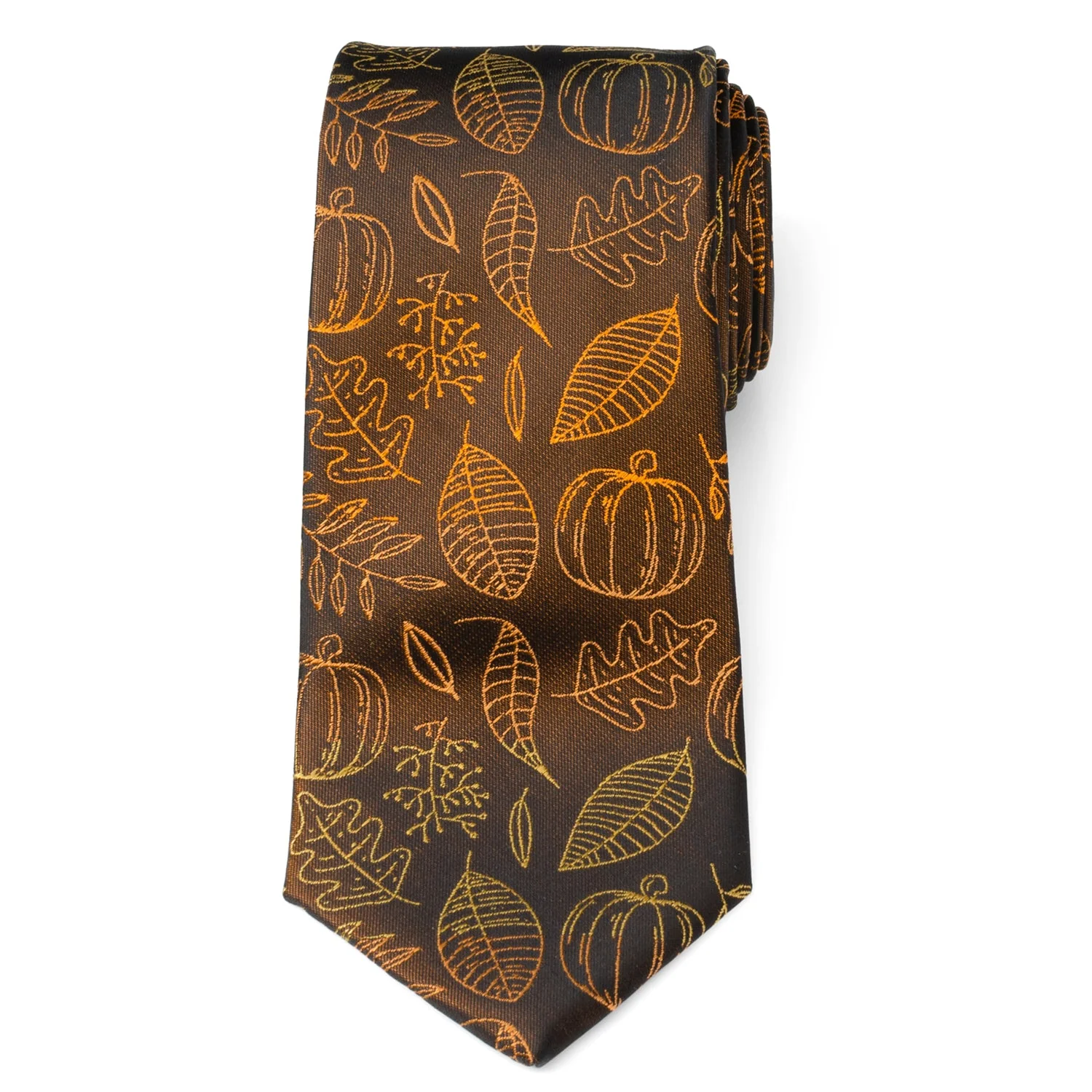 Fall Spice Men's Brown Tie - Image 3