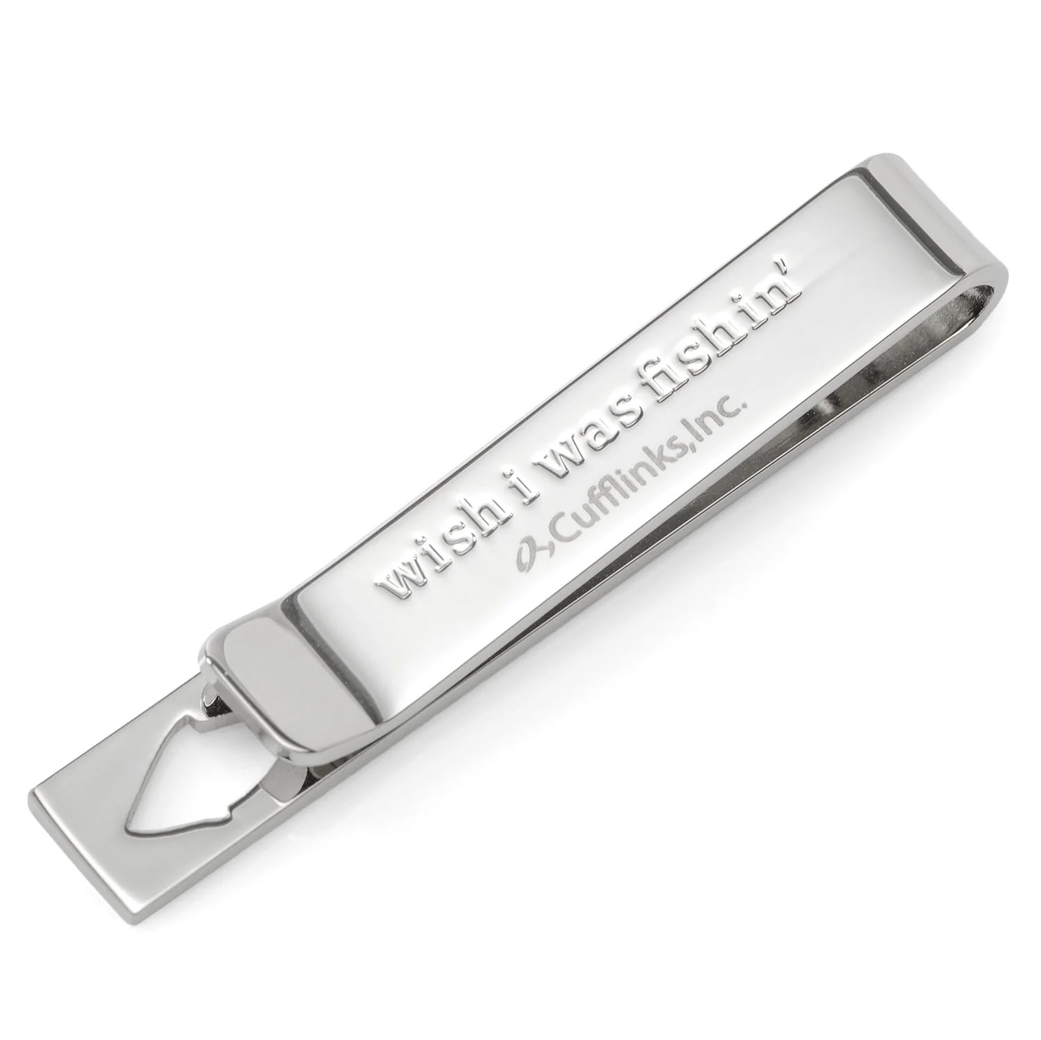 Fishing Cut-Out Hidden Message Tie Bar - Image 3