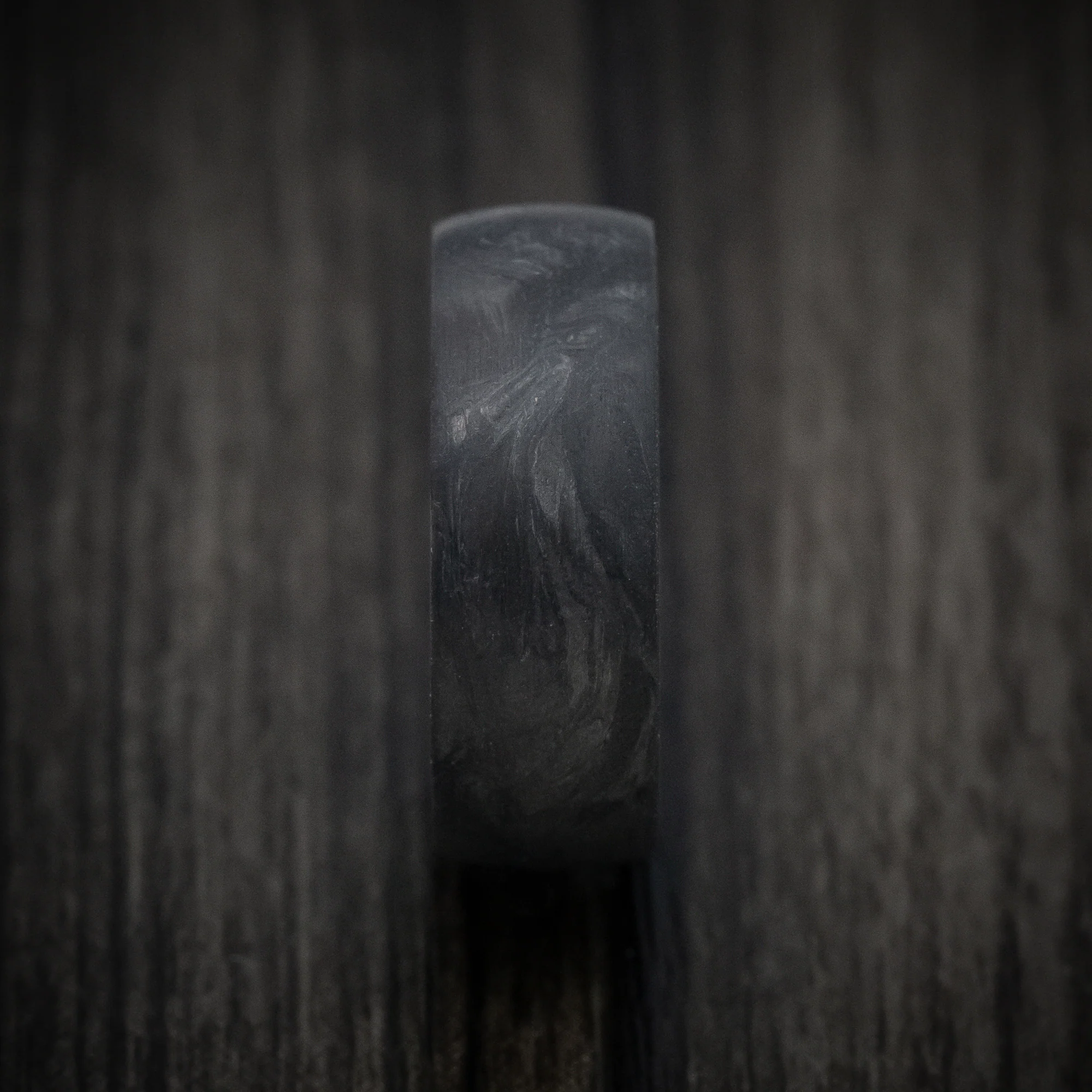 Forged Carbon Fiber and Juma Sleeve Men's Ring Custom Made Band - Image 3