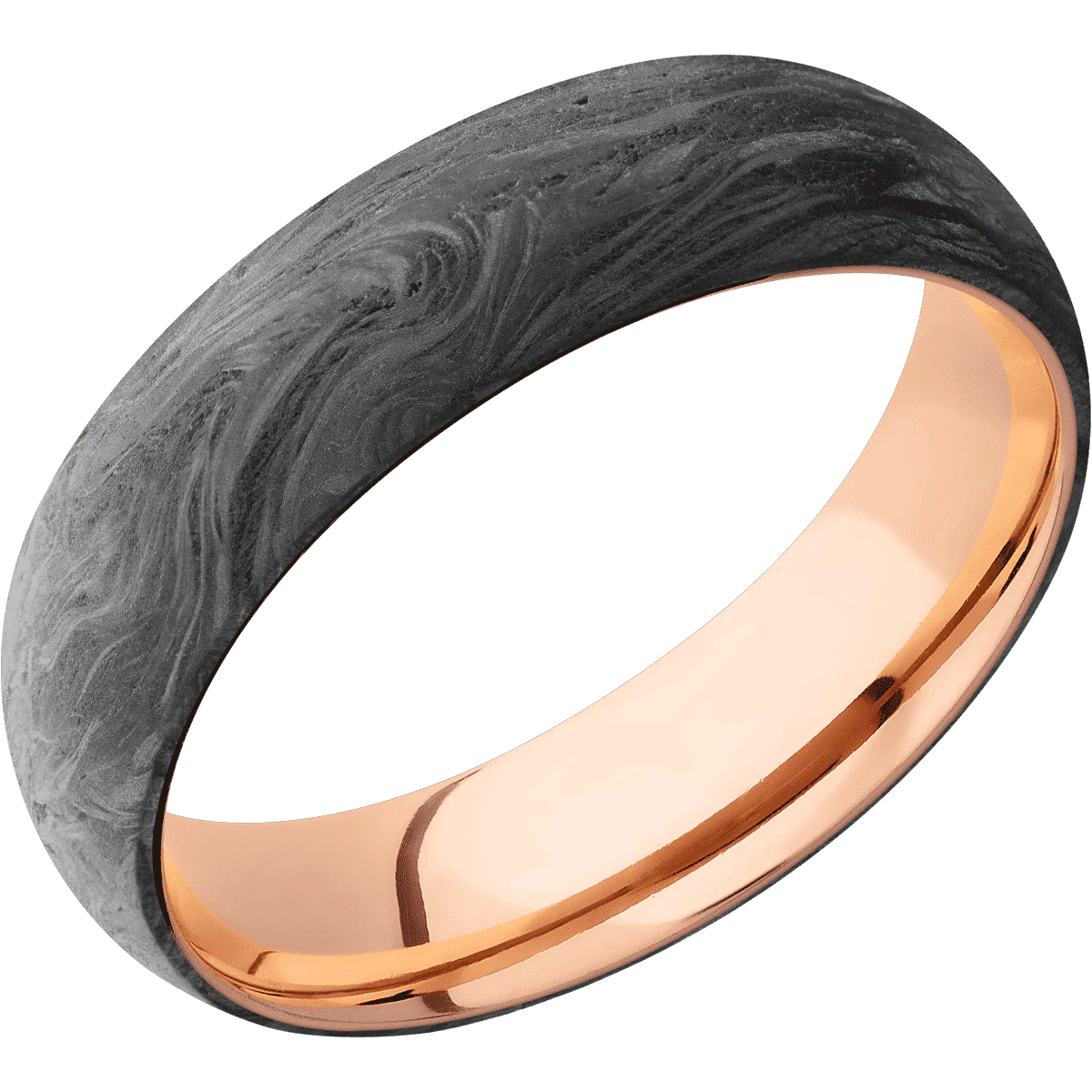 Forged Carbon Fiber + None Finish + 14K Rose Gold - Image 2