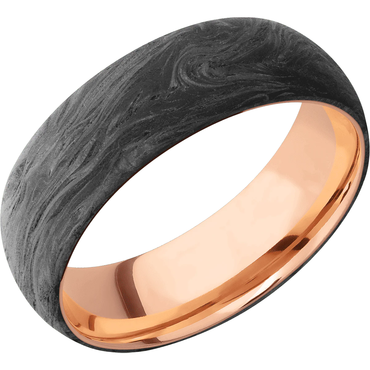 Forged Carbon Fiber + None Finish + 14K Rose Gold - Image 2