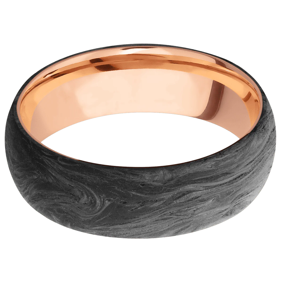 Forged Carbon Fiber + None Finish + 14K Rose Gold - Image 3