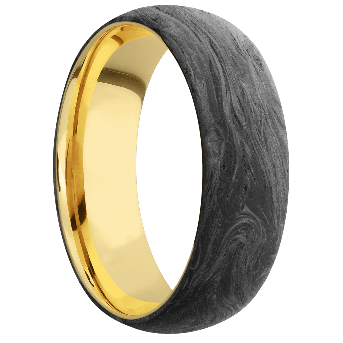 Forged Carbon Fiber + None Finish + 18K Yellow Gold