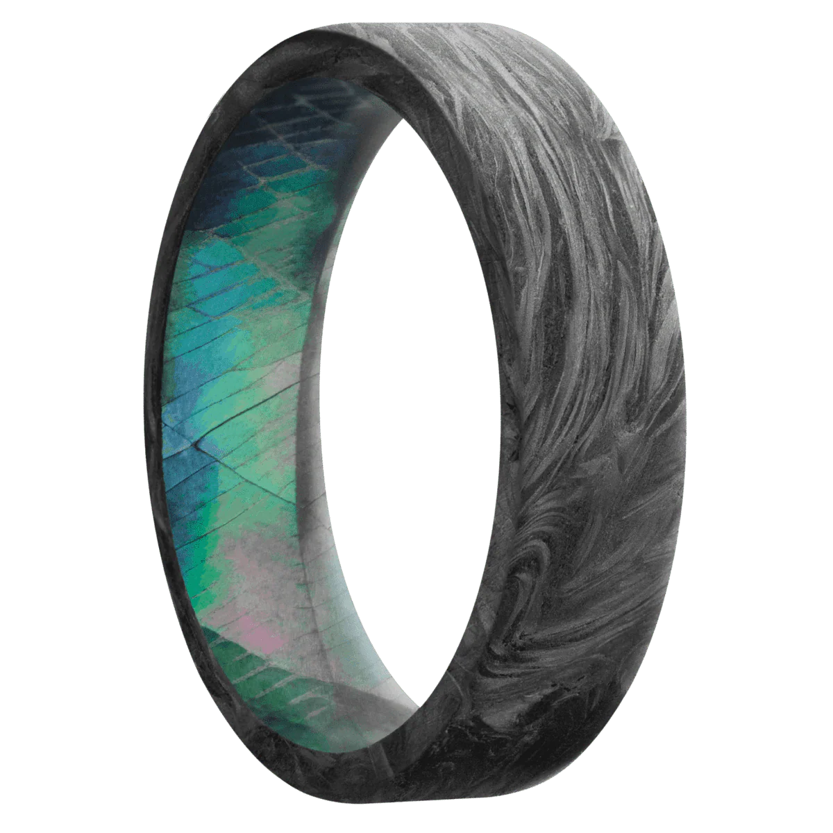 Forged Carbon Fiber + None Finish + Black Mother of Pearl