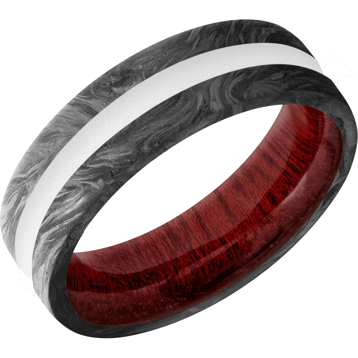 Forged Carbon Fiber + None Finish + Blood Wood - Image 2