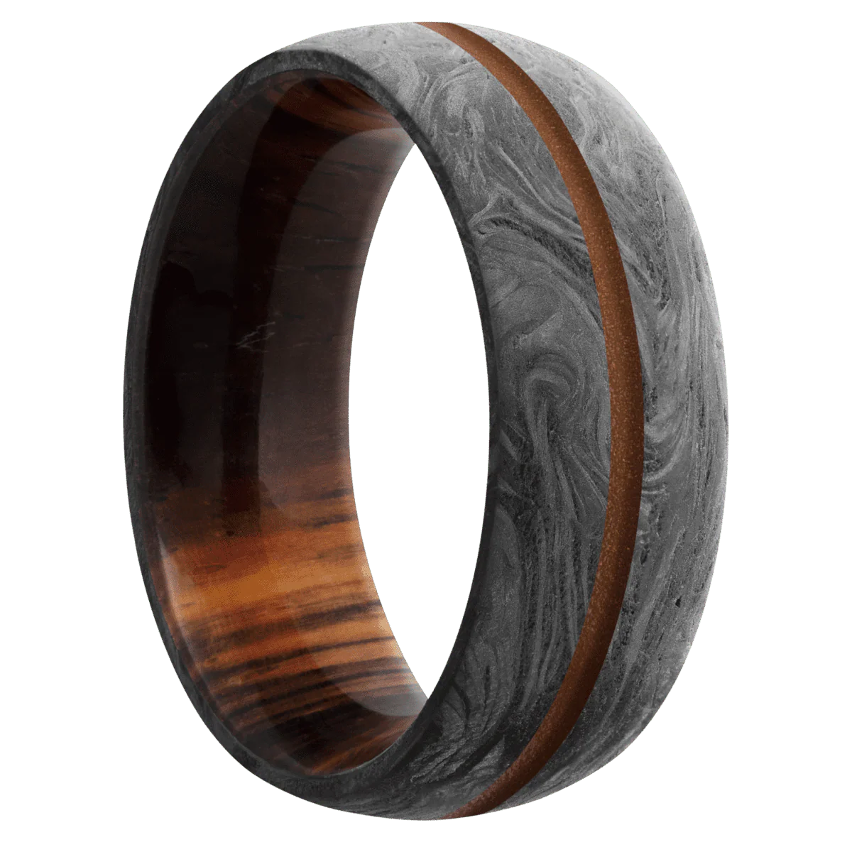 Forged Carbon Fiber + None Finish + Cocobolo